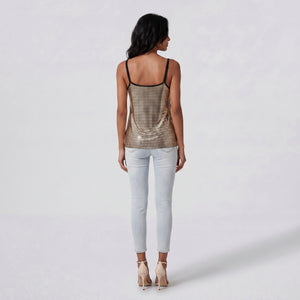 Metallic Grid Cami Top WHD0605001-230429