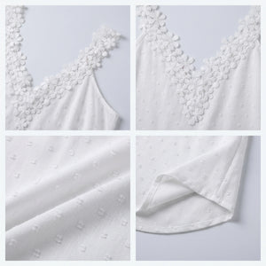 Floral Lace Trim Cami Top WHD0605020-2363