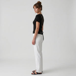 Lace-Up Back T-Shirt WHD0605023-S-2604108