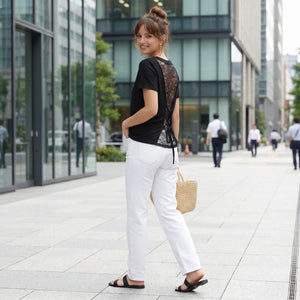Lace-Up Back T-Shirt WHD0605023-S-2604108