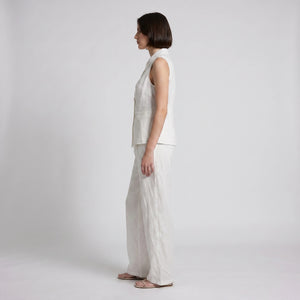 Tailored Vest Wide Leg Set WHD0605056-S-2603117