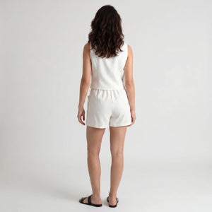Lace & Embroidered Vest and Shorts Set WHD0605057-S-2506185