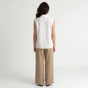 Embroidered Sleeveless Shirt WHD0605068-S-2505101