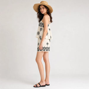 Printed Cami Short Set WHD0605076-S-2411143