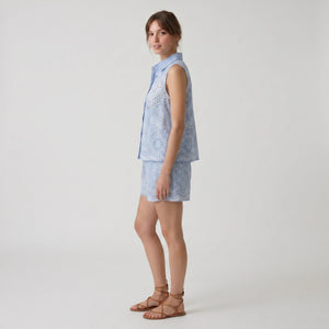 Eyelet Embroidered Short Set WHD0605077-S-2505134