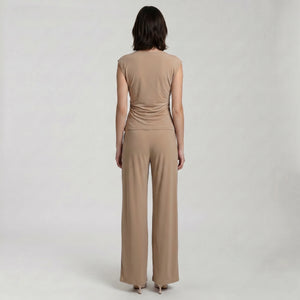 Twist Front Wide-Leg Set WHD0605081-JB-10172