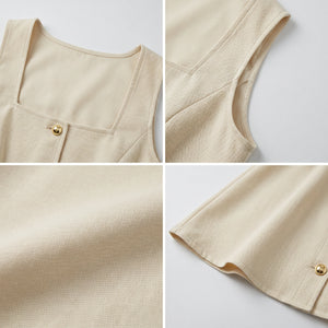 Square Neck Mini Skirt Set WHD0605082-S-251275