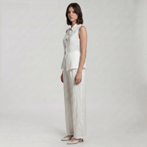 Shell Detail Vest Set WHD0605106-S-2603117
