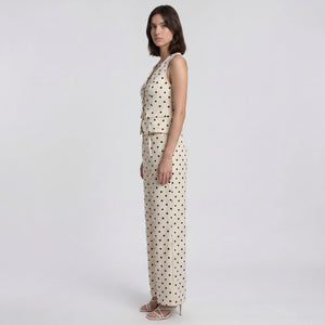 Polka Dot Vest Pants Set WHD0605109-S-260402