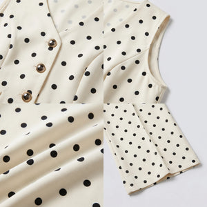 Polka Dot Vest Pants Set WHD0605109-S-260402