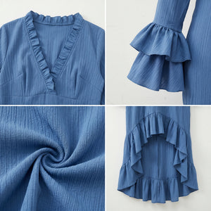 Ruffle High Low Dress WHD0605112-CJ-251201