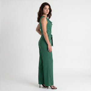 Draped Belted Wide Leg Jumpsuit WHD0605115-S-2603160