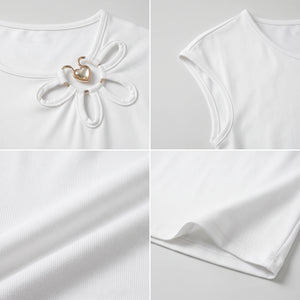 Off-Shoulder Keyhole Top WHD0605126-S-251283