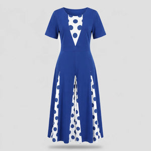 Polka Dot Wide Leg Jumpsuit WHD0605142-LF2547