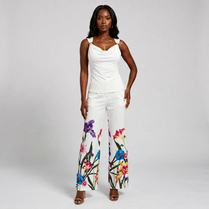 Floral Wide Leg Pants Set WHD0605147-LF2542