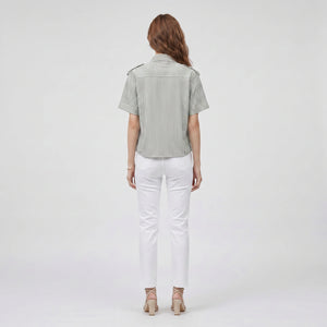 Striped Short Sleeve Shirt WHD0605154-S-250878