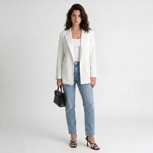 Textured V-Neck Pant Set WHD0605158-S-2411103