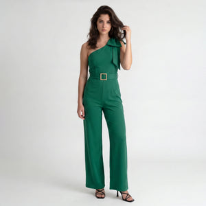 One-Shoulder Belted Jumpsuit WHD0605172-S-250226