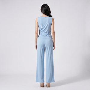 Wrap Buckle Wide Leg Jumpsuit WHD0605182-LF2537
