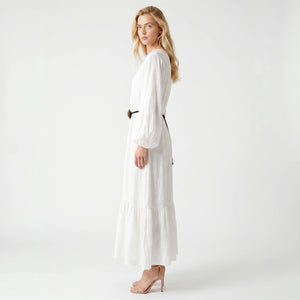 Belted White Shirt Dress WHD0605189-S-260128