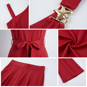One-Shoulder Belted Jumpsuit WHD0605193-S-260143