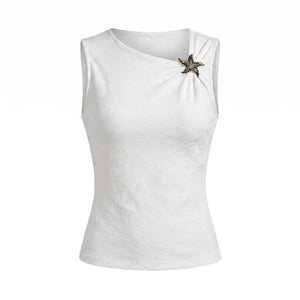 Starfish Detail Sleeveless Top WHD0605201-S-251175