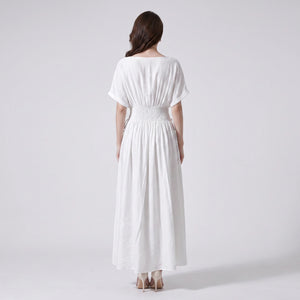 Embroidered V-Neck Maxi Dress WHD0605216-S-250260-1
