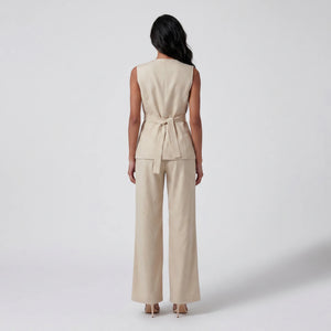 Asymmetric Vest Pant Set WHD0605220-S-250813