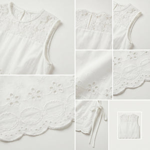 Eyelet Lace Shorts Set WHD0605293-S-240792