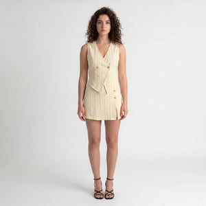 Vest Style Button Romper WHD0605298-S-251110