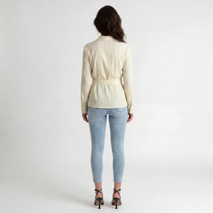 Wrap Ring Detail Blouse WHD0605310-S-251124