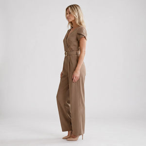 Belted Wide Leg Jumpsuit WHD0605321-LF2512