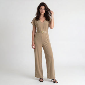 Gold Flower Buckle Jumpsuit WHD0605321-S-251039