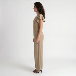 Gold Flower Buckle Jumpsuit WHD0605321-S-251039