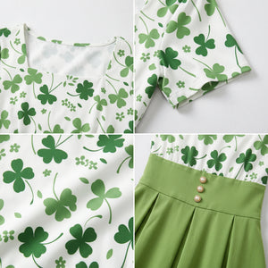 Clover Button Midi Dress WHD0605512-LF2549