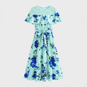 Floral Ruffle Midi Dress WHD0605519-LF2521