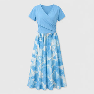Wrap Top Floral Skirt Set WHD0605523-LF2548