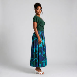 Wrap Top Floral Skirt Set WHD0605523-LF2548
