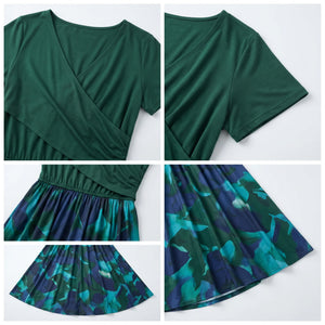 Wrap Top Floral Skirt Set WHD0605523-LF2548