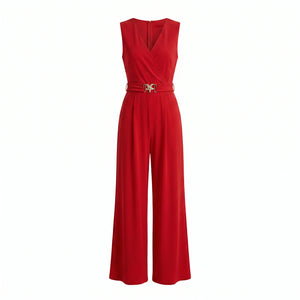 Belted Wide Leg Jumpsuit WHD0605525-LF2513