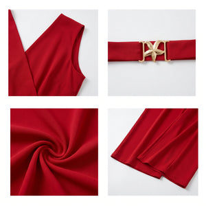 Belted Wide Leg Jumpsuit WHD0605525-LF2513