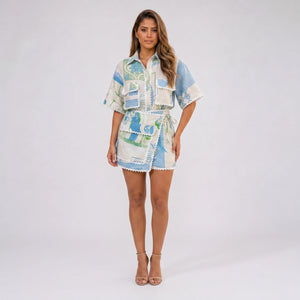 Linen-Look Pocket Midi Dress WHD0606022
