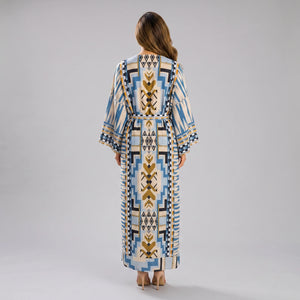 Printed Belted Kimono Cover-Up WHD0606028