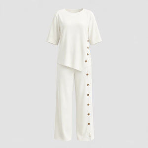 Side Button Wide Leg Set WHD0606031