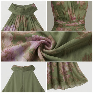 Floral Halter Maxi Dress WHD0606048