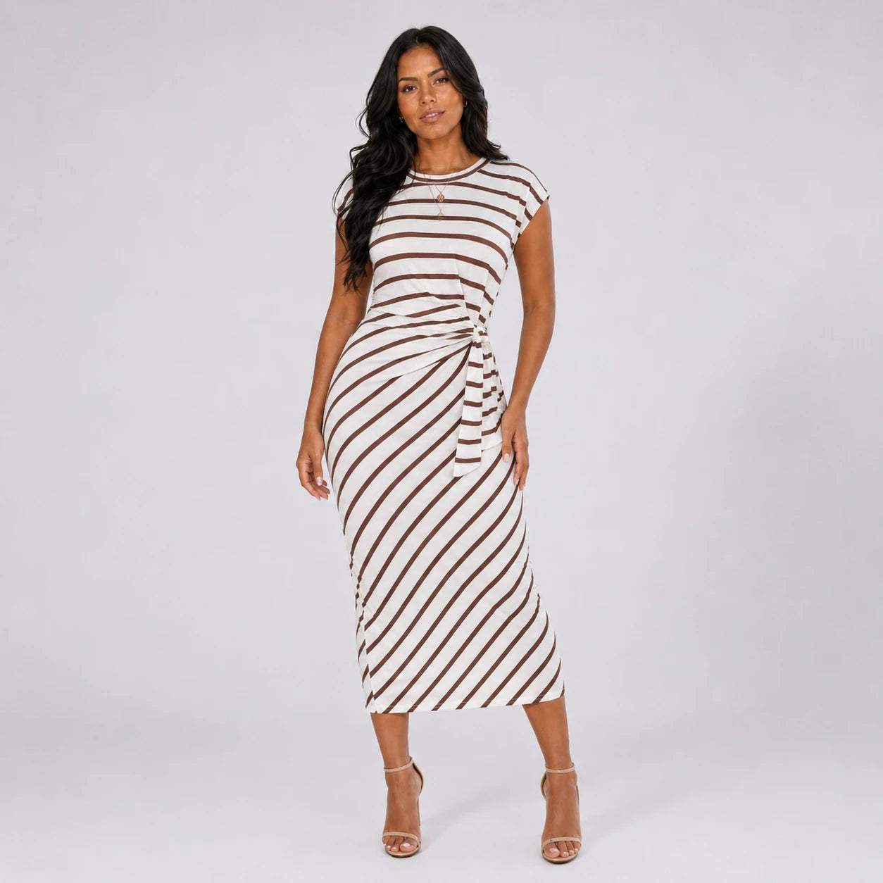 twist waist midi dress Sleeveless Twist Waist Midi Sheath | Sheath Dress