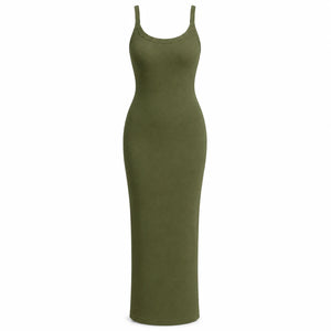 Ribbed Bodycon Maxi Dress WHD0606054