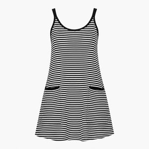Striped Pocket Tank Dress WHD0606059