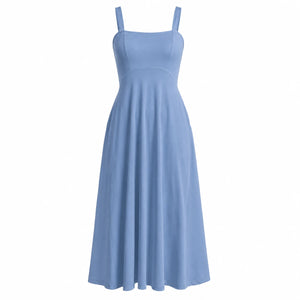 White Tie-Back Midi Dress WHD0606061