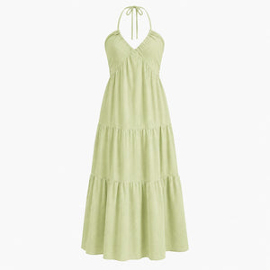 Halter Tie-Back Maxi Dress WHD0606064